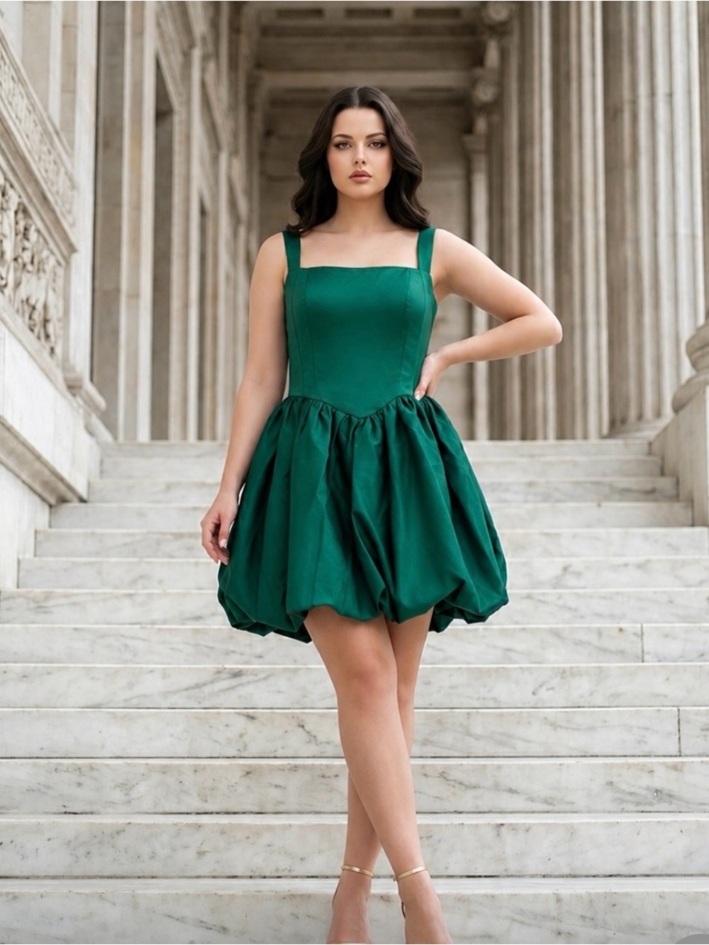 Emerald Green Party Dress